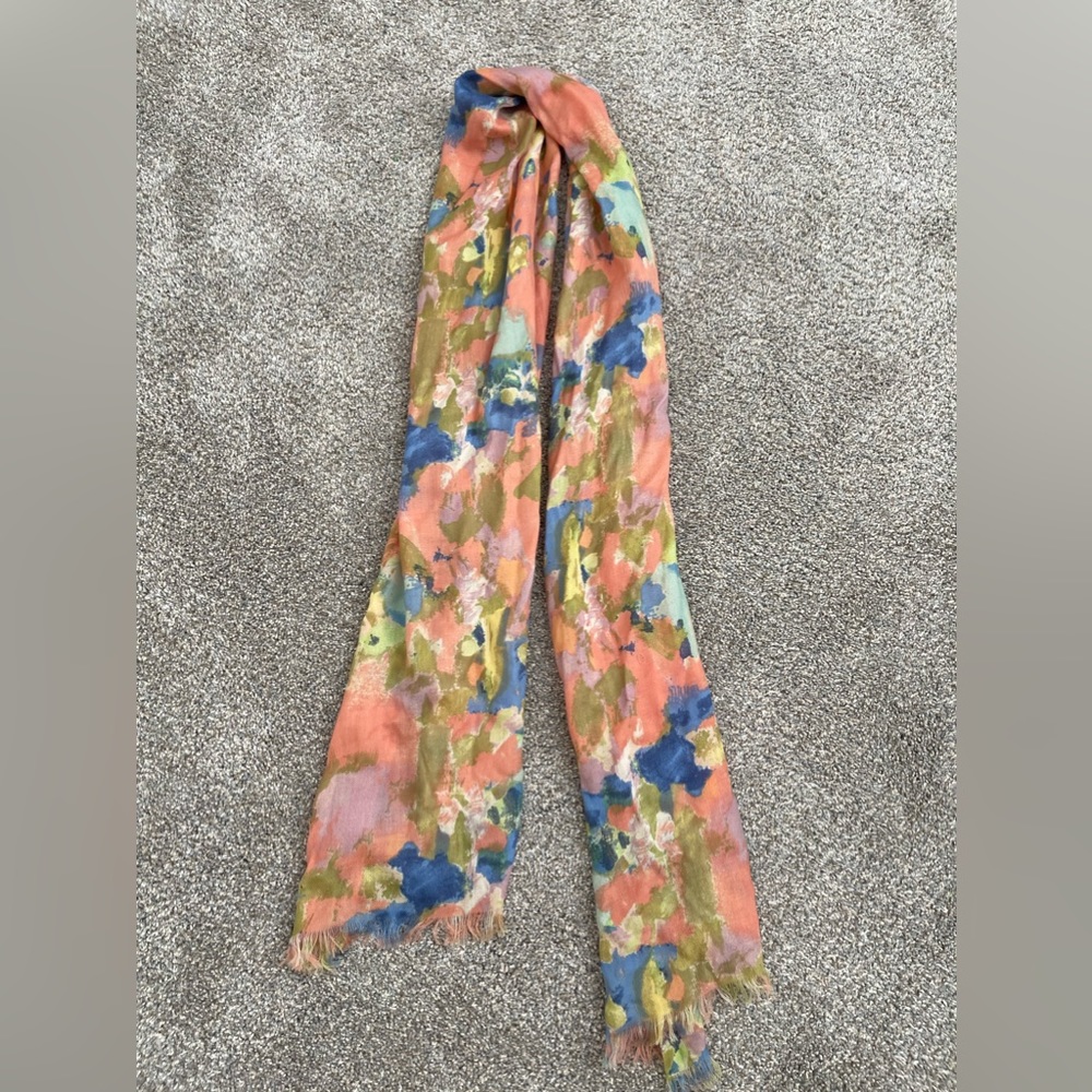 J Crew floral scarf